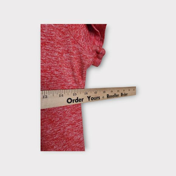 Oiselle Womens Space Dye Running Performance Short Sleeve Top Red Orange S Gym - Picture 4 of 7